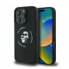OEM Karl Lagerfeld Silicone KC Heads Ring  Apple iPhone 16 Pro hátlap tok fekete KLHMP16LSCMKCRHK