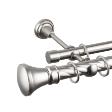 OEM Kolosos 25/19 dupla twist rúd galéria - CROM MAT - 360 cm karnis, függönyrúd
