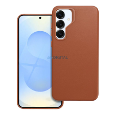 OEM LEATHER MAG MagSafe-kompatibilis tok Samsung Galaxy S25 Plus - barna tok és táska