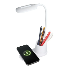 OEM Led asztali lámpa vezeték nélküli töltő 10W CFTD03 fehér mobiltelefon kellék