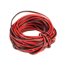 OEM LS 2x0.75mm2 100 méter fekete/piros hangszóró kábel kábel és adapter