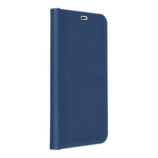 OEM LUNA BOOK CARBON könyvtok iPhone 16 Plus - kék tok és táska