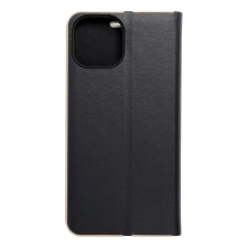 OEM LUNA Book Gold IPHONE 15 fekete tok tok és táska
