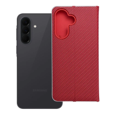 OEM Luna Carbon Flip tok SAMSUNG A37 5G piros tok és táska