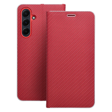 OEM LUNA CARBON könyvtok Samsung Galaxy S25 Edge - piros tok és táska