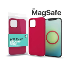 OEM MagSafe rögzítésű Soft Touch Szilikon tok Apple iPhone 15 Pro piros tok és táska