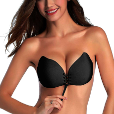 OEM Melltartó, önhordó push up betétekkel, fekete színben, méret B
