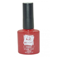 OEM Meteor Csillámos Piros Gél Lakk 099 - 8ml lakk zselé