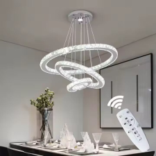 OEM Modern led kristálycsillár, 3 kör, skandináv stílusú otthonra, szállodára világítás