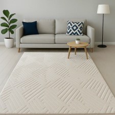 OEM Modern szőnyeg Luxor geometrikus (Cream) 200x290cm Krém lakástextília