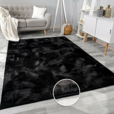 OEM Modern szőnyeg Puha Olívia (Black) 200x290cm Fekete lakástextília