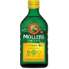 OEM MÖLLERS Möllers omega-3 halolaj étrend-kiegészítő a d és e-vitaminnal citrom ízesítéssel 250 ml