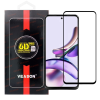 OEM Motorola Moto G13 / G23 / G53 üvegfólia, tempered glass, előlapi, edzett, hajlított, fekete kerettel, Veason 6D Pro