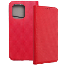 OEM Motorola Moto G15 könyvtok, fliptok, telefon tok, mágneszáras, bankkártyatartós, piros tok és táska