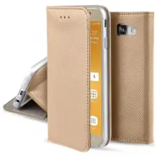 OEM Motorola Moto G34 nyitható flip tok arany tok és táska