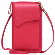 OEM Női válltáska, crossbody, mobiltelefon táska, pénztárca funkció, ökológiai bőr, piros kézitáska és bőrönd