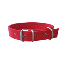 OEM Piros szövet nyakörv, 4 cm, kutyák számára nyakörv, póráz, hám kutyáknak