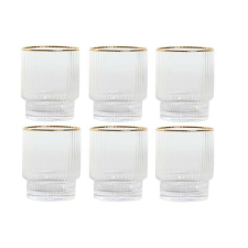 OEM Pohár szett 320ml üveg 8x8x10cm S/9 üdítős pohár