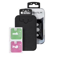 OEM ProTECTOR kamera lencse védő fólia 9H iPhone 11 / 12 mini - fekete mobiltelefon kellék