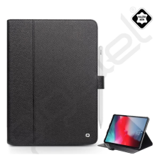 OEM Qialino álló valódi bőrtok ceruza tartó Apple iPad Air fekete tok és táska