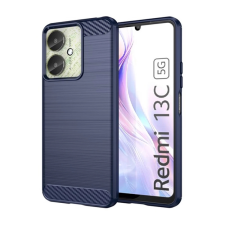 OEM Redmi 13C 5G GIGAPACK Szilikon telefonvédő ütésállóság, karbon minta, SÖTÉTKÉK tok és táska