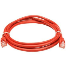 OEM RJ45 CAT6 UTP M/M adatkábel 10m LSOH piros (XUTPSZC6KAB10P) kábel és adapter