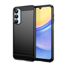 OEM Samsung A16 4G GIGAPACK Szilikon telefonvédő ütésállóság, karbon minta, FEKETE tok és táska