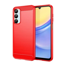 OEM Samsung A16 4G GIGAPACK Szilikon telefonvédő ütésállóság, karbon minta, PIROS tok és táska