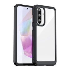OEM Samsung A36 5G GIGAPACK Szilikon telefonvédő ütésállóság, átlátszó hátlap, FEKETE tok és táska