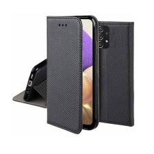 OEM Samsung Galaxy A13 4G könyvtok, fliptok, telefon tok, mágneszáras, szilikon keretes, fekete tok és táska