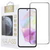 OEM Samsung Galaxy A35 5G / A55 5G üvegfólia, tempered glass, előlapi, 10D, edzett, hajlított, fekete kerettel