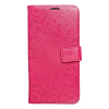 OEM Samsung Galaxy A54 telefon tok, könyvtok, oldalra nyíló tok, mágnesesen záródó, sötét magenta, mandala, SM-A546, Forcell Mezzo