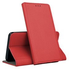 OEM Samsung Galaxy S21 FE 5G könyvtok, fliptok, telefon tok, mágneszáras, szilikon keretes, piros tok és táska