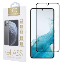 OEM Samsung Galaxy S22 Plus 5G üvegfólia, tempered glass, előlapi, 10D, edzett, hajlított, fekete kerettel mobiltelefon kellék