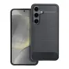 OEM Samsung Galaxy S25 Plus 5G (S25+ 5G) szilikon tok, hátlaptok, telefon tok, karbon mintás, fekete, Carbon case