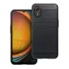 OEM Samsung Galaxy Xcover 7 szilikon tok, hátlaptok, telefon tok, karbon mintás, fekete, Carbon case