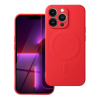 OEM SILICONE MAG COVER case compatible with MagSafe for SAMSUNG A37 red