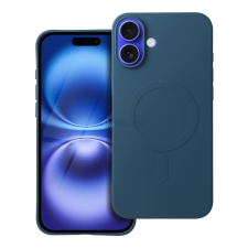 OEM SILICONE MAG COVER tok (nagy kamerakivágással)MagSafe-kompatibilis iPhone 16 Plus - kék tok és táska