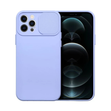 OEM Slide Apple iPhone 12 Pro kameravédős szilikon tok levendula tok és táska