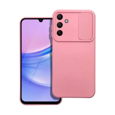 OEM Slide Samsung Galaxy A15 5G kameravédős szilikon tok rózsaszín tok és táska