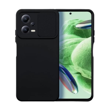 OEM Slide Xiaomi Redmi Note 12 5G kameravédős szilikon tok fekete tok és táska