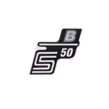 OEM Standard Írás S50 B fólia / matrica ezüst Simson S50-hez egyéb motorkerékpár alkatrész