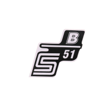 OEM Standard Írás S51 B fólia / matrica fehér Simson S51 számára motorkerékpár idom