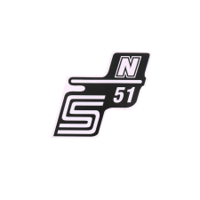 OEM Standard Írás S51 N fólia / matrica fehér Simson S51 számára motorkerékpár idom