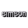 OEM Standard Írófólia / matrica tartály ezüst, fekete Simson S51-hez