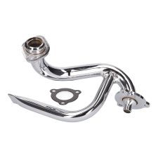 OEM Standard Krómozott kipufogócsonk fojtócsővel - Aprilia SX, RX, Derbi Senda, Gilera RCR, SMT egyéb motorkerékpár alkatrész