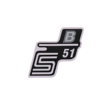 OEM Standard S51 B fólia / matrica ezüst a Simson S51-hez egyéb motorkerékpár alkatrész