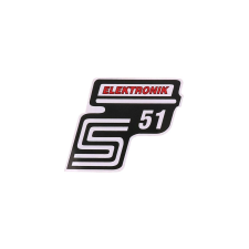 OEM Standard S51 elektronikai fólia / matrica piros Simson S51-hez egyéb motorkerékpár alkatrész