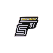 OEM Standard S51 elektronikai fólia / matrica sárga a Simson S51-hez motorkerékpár idom