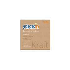 OEM StickN KraftNotes 76x76mm öntapadós natúr jegyzettömb - (100 lap / tömb) (21639) post-it